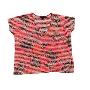 Oversize French connection tropical t-shirt
